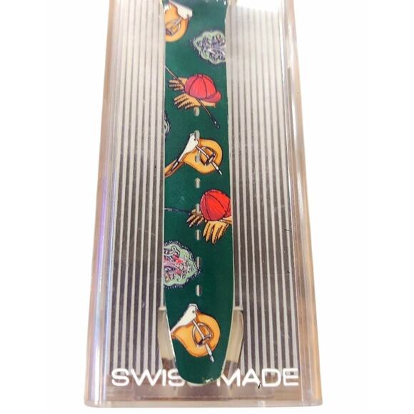 Vintage Swatch Watch RIDING STAR SCK102 1993 Swiss Made Quartz Chronograph SAS13 - Picture 3 of 7